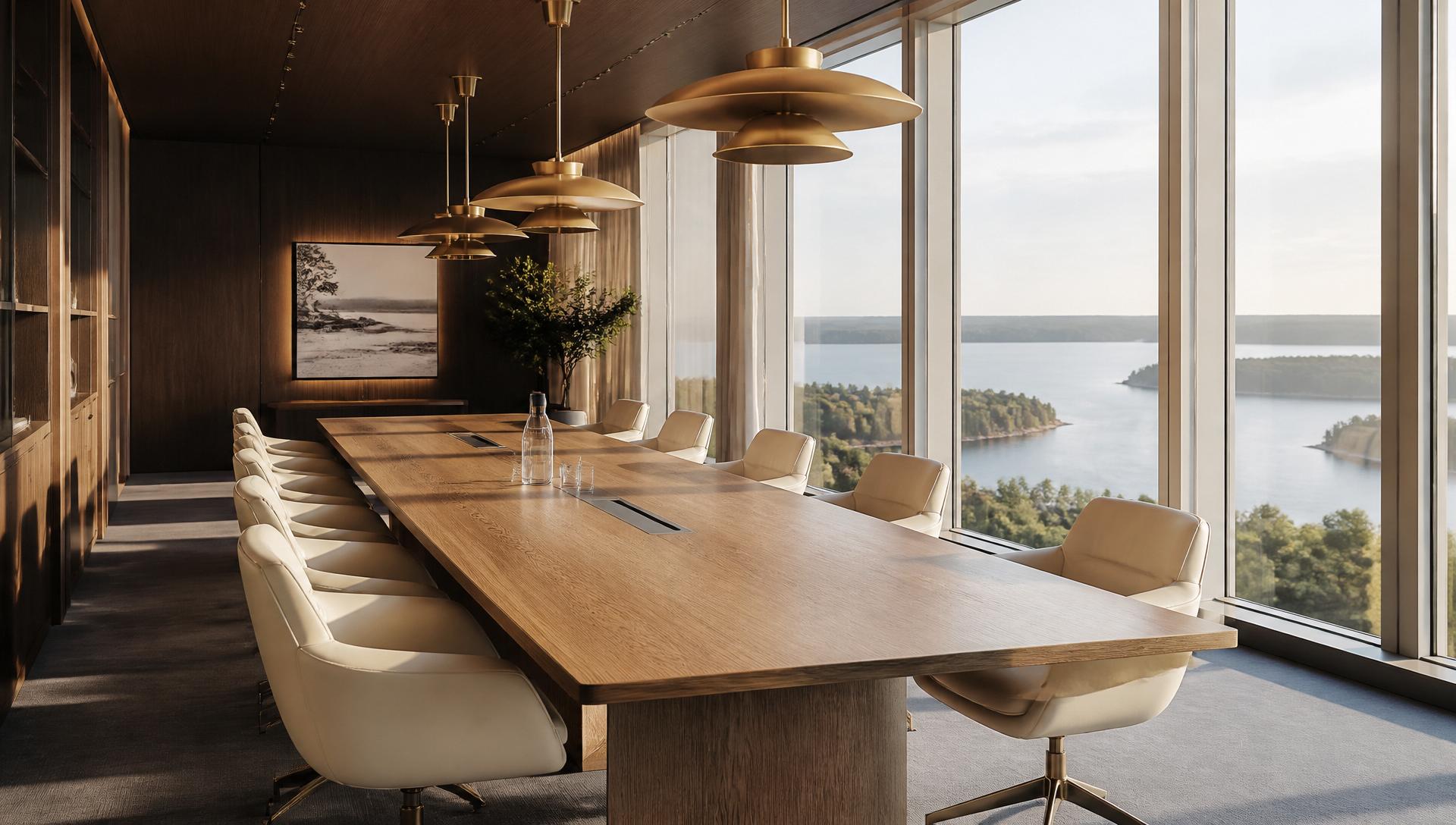 Styrelserum med utsikt över skärgården
